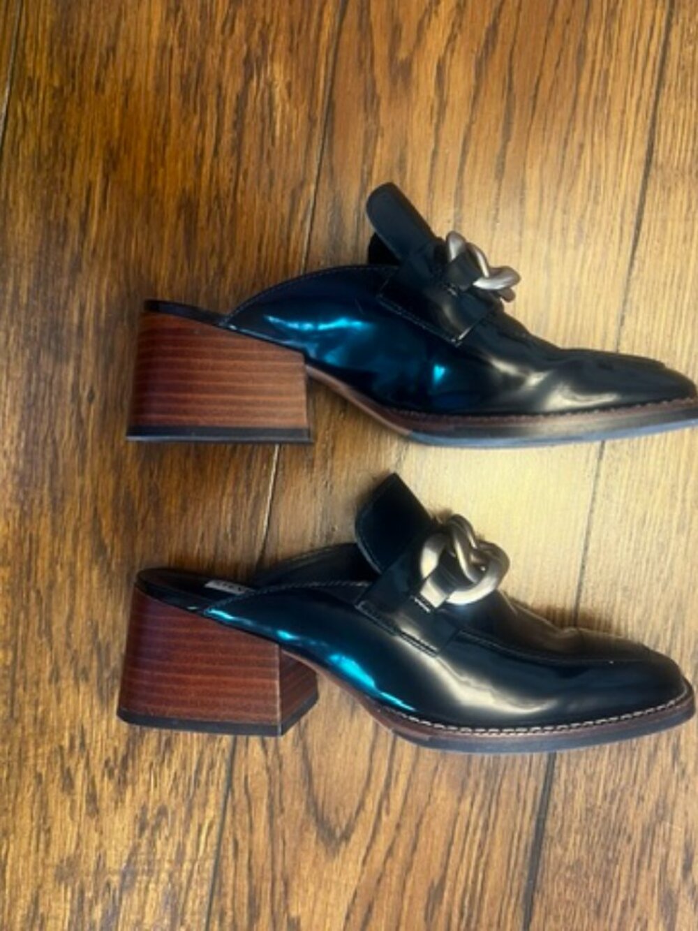 Women's Steve Madden Lorie Clog Shoe, Size 6, Black, 2" heel, Ex Cond! I ivendor - Picture 6 of 8
